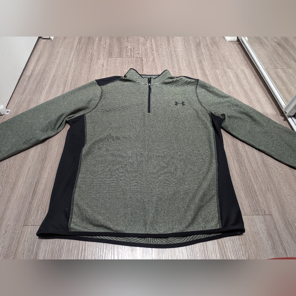 Under Armour Men Sweater Coldgear XL Grey/green